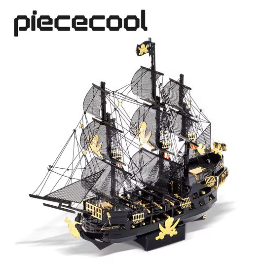 Piececool 3D Black Pearl Metal Ship