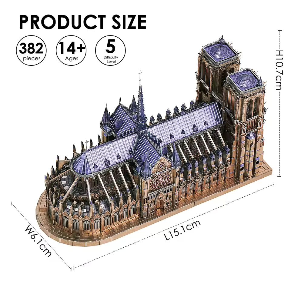 Piececool Notre Dame Cathedral Paris Puzzle