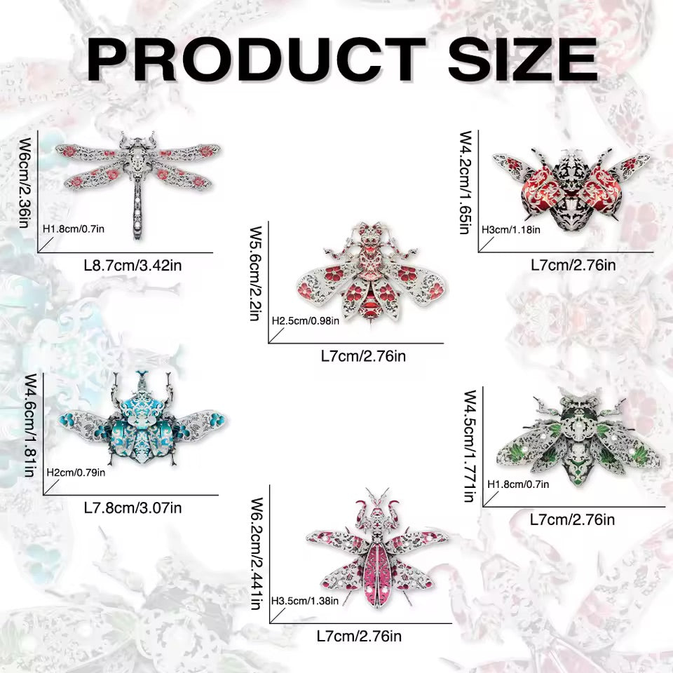Piececool Metal Insect Puzzles