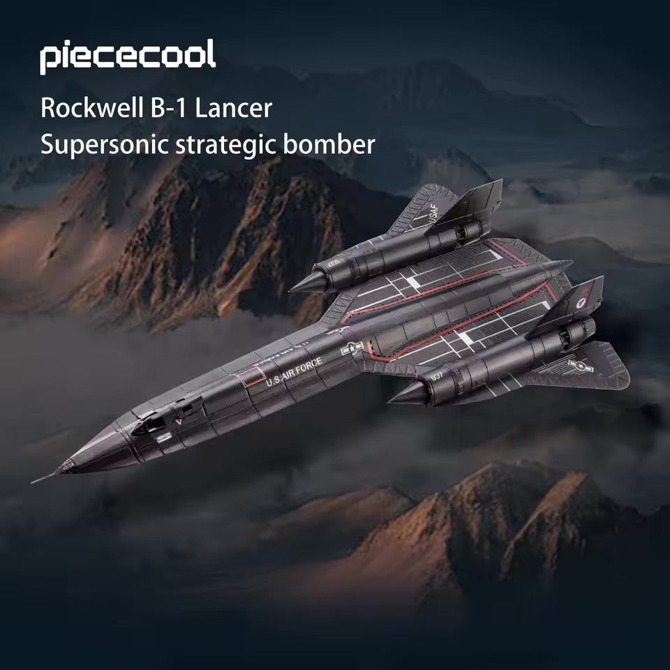 PieceCool 3D Blackbird Recon Aircraft Metal Puzzle
