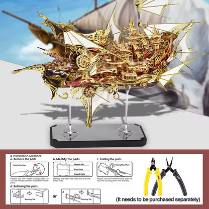Piececool 3D Nine Heavens Boat Metal Puzzle